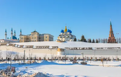 Достопримечательности Казани зимой фото фотографии