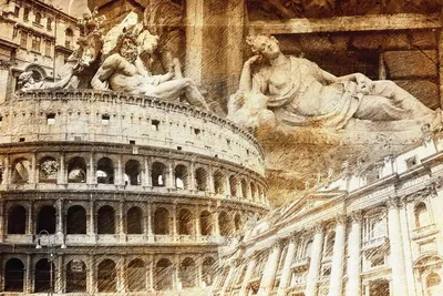 Древний Рим,исторические постройки,…» — создано в Шедевруме