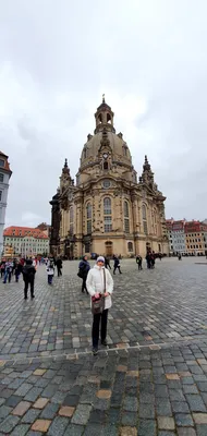 Зимний Дрезден, Германия. Фотограф Sabine Klein