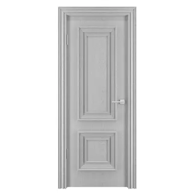 Межкомнатная шпонированная дверь Неаполь 2 ПО Ral 9001