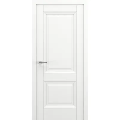 Межкомнатная дверь Венеция В2 Белый матовый экошпон ZADOOR по цене 9271  руб. купить в Москве в интернет-магазине Двери LEKO