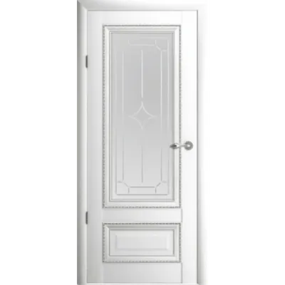 Межкомнатная дверь Версаль 1 ПГ Белый винил Albero