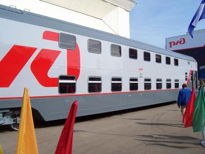 Первый в России двухэтажный поезд отправился из Москвы - Газета.Ru