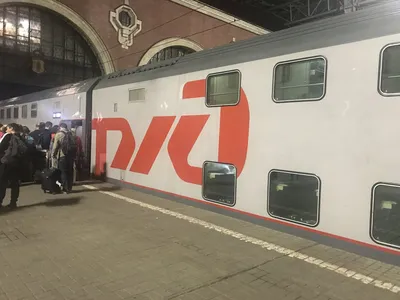 Обзор двухэтажного поезда Поезд 023Г/024М Казань-Москва.