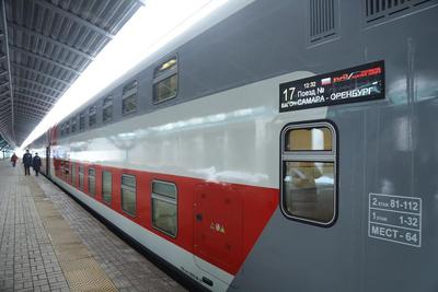 В Самаре презентовали новый двухэтажный поезд Оренбург - Самара - Москва -  Волга Ньюс
