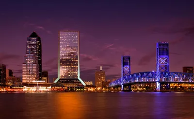 Jacksonville at night hi-res stock photography and images - Alamy