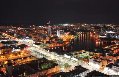 Ночной город Екатеринбург, красивый …» — создано в Шедевруме