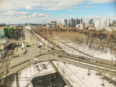 Как выглядит Екатеринбург весной с высоты птичьего полета. | Живу в  Екатеринбурге | Дзен