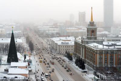 Тот самый сквер в Екатеринбурге, где хотели построить храм, зимой | Пикабу
