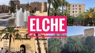 # 337 Elche. Эльче. Обзор Города. Провинция Аликанте. Elx. Город Пальм.  Испания. Alicante