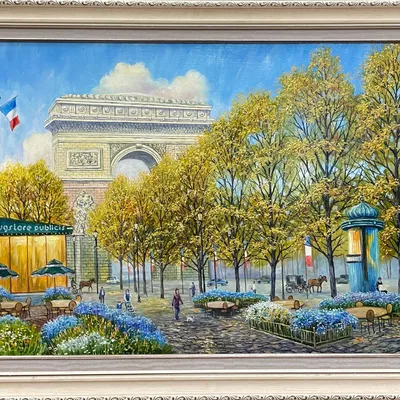 Елисейские поля в Париже - Фотообои на заказ в интернет магазин arte.ru.  Заказать обои Елисейские поля в Париже (1761)