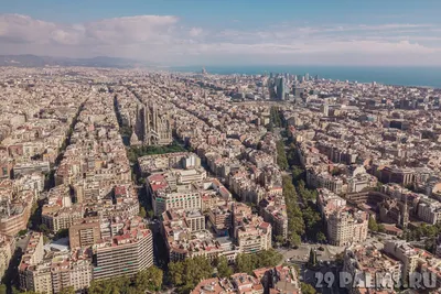 Воздушные Видом Жилого Района Эшампле Барселона — стоковые фотографии и  другие картинки Барселона - Испания - Барселона - Испания, Вид с воздуха,  2015 - iStock