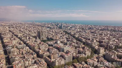 Eixample, Барселона, от неба Стоковое Изображение - изображение  насчитывающей улица, от: 123734633