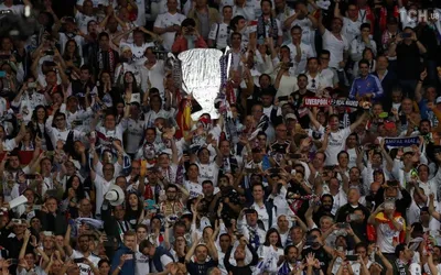 Как выглядит финал Лиги чемпионов с сектора фанатов \"Реала\" | Пикабу