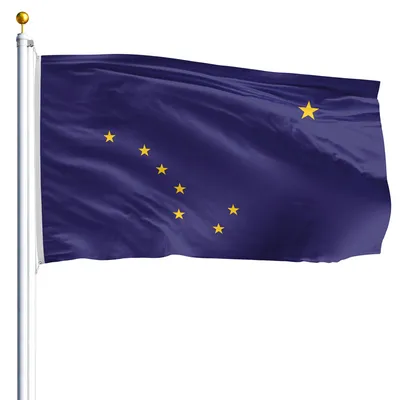 Флаг Аляски стоковое фото. изображение насчитывающей американа - 23167078