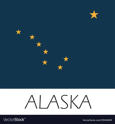 Флаг Аляски порхая в ветре иллюстрация вектора. иллюстрации насчитывающей  знамена - 126640634