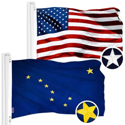 Alaska Stick Flag | Table Top Flag | Desk Top Flag