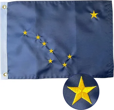 флаг Аляски иллюстрация штока. иллюстрации насчитывающей двигать - 5279458