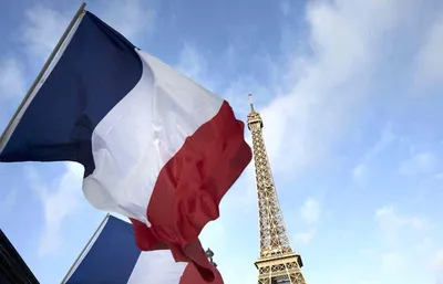 Нашивка Флаг Франции (201594), 50х80мм