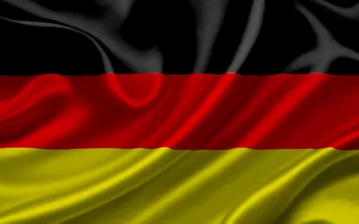 Нарисованный разноцветными водными красками флаг Германии Stock  Illustration | Adobe Stock