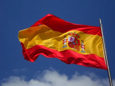 Флаг Испании иллюстрация штока. иллюстрации насчитывающей изолировано -  174777596