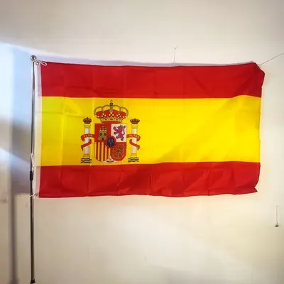 Флаг Испании на текстуре фона Концепция дизайнерских решений Стоковое Фото  - изображение насчитывающей правительство, летание: 166760792