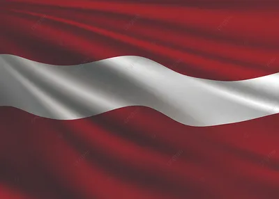 Флаг.ру: Кабинетный флаг Латвии двухсторонний из атласа 100x150 | 100x150