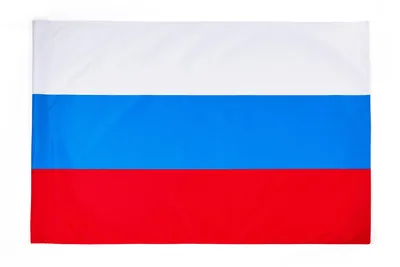 Foto Stock Флаг России развевается на фоне голубого неба | Adobe Stock