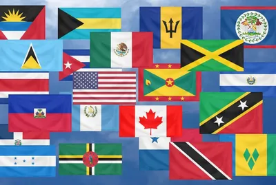 Флаги Стран Латинской Америки. Красочный Дизайн. Векторные Иллюстрации  Фотография, картинки, изображения и сток-фотография без роялти. Image  67878709