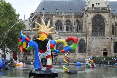 Фонтан Стравинского в Париже возобновляет работу после длительной  реставрации - artflash