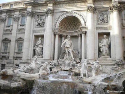Фонтана Di Trevi или фонтан Trevi Rome Италия Стоковое Изображение -  изображение насчитывающей италия, европейско: 136237131
