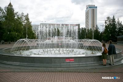 В Красноярске включили подсветку фонтанов — Новости Красноярска на 7 канале