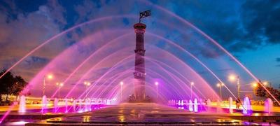 Летом в Приморском районе запустят фонтан, открытый к 300-летию Петербурга