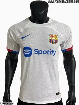 Появилось фото возможного выездного комплекта новой формы «Барселоны» с  белой футболкой - Чемпионат