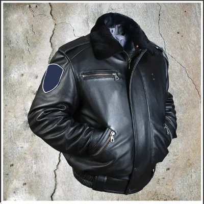 Оригинальная кожаная куртка дорожной Полиции