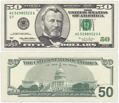 Fifty Dollar Bill Macro 50 Usd Stock Photo 259487438 | Shutterstock