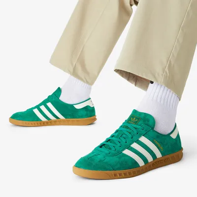 adidas Hamburg зеленый/белый цвет — купить за 6999 руб. в официальном  интернет-магазине UrbanVibes