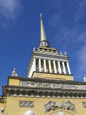 Здание Адмиралтейства в солнечный зимний день, Санкт-Петербург Stock Photo  | Adobe Stock
