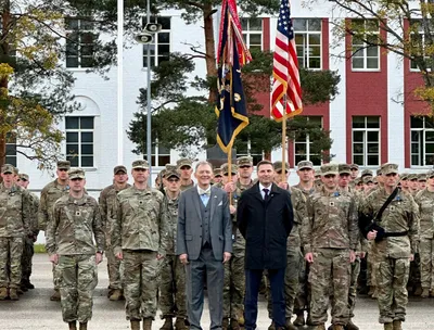Церемония награждения медалями 1-506 пехотного батальона армии США -  Посольство США в Эстонии