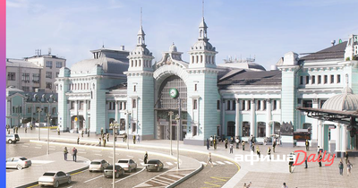 Площадь Белорусского вокзала - Retro photos