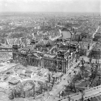 Аэрофотосъемка Берлина в 1945 году.