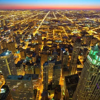 Чикаго Иллинойс Сша Центре Города Горизонт Сверху — стоковые фотографии и  другие картинки Чикаго - Иллинойс - iStock