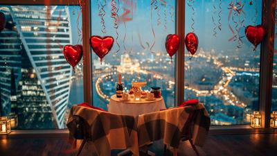 Романтическое свидание в Москва-Сити на 67 этаже