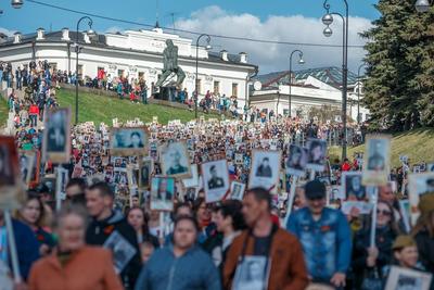 Качественные транспаранты для акции «Бессмертный полк» в Казани |  Типография «ГАММА»