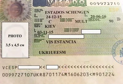 Расшифровка примечаний испанской шенгенской визы