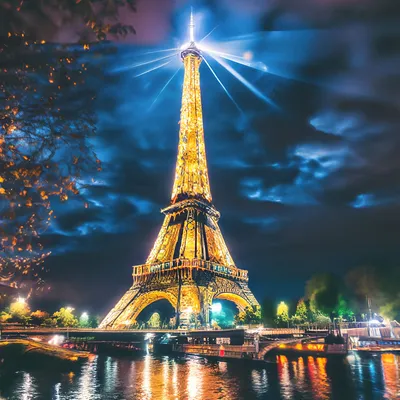 Франция, Париж, Эйфелева башня (La tour Eiffel) - «Ночной Париж с высоты  птичьего полёта! » | отзывы