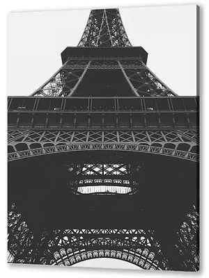 Чернобелое Фото Эйфелевой Башни Под Облачным Небом Символ Парижа Франция —  стоковые фотографии и другие картинки Архитектура - iStock