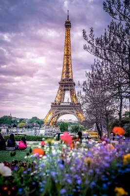 Париж, Эйфелева башня на яркий день весной Стоковое Фото - изображение  насчитывающей весна, небо: 106993520