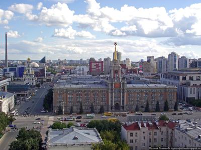 Екатеринбург с высоты. Башня Исеть. | Пикабу