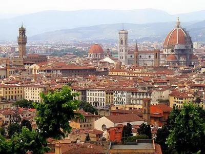 Флоренция с высоты птичьего полета – фотографии – Флоренция, Италия